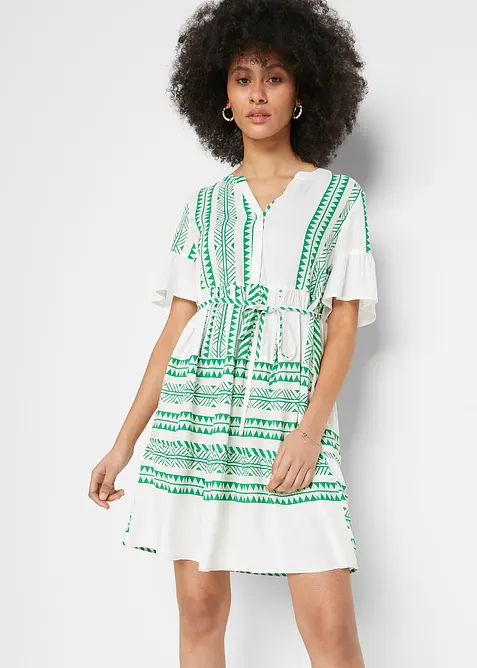 2-i-1-mammakjole i skjortekjole-modell og lett viskose, bonprix