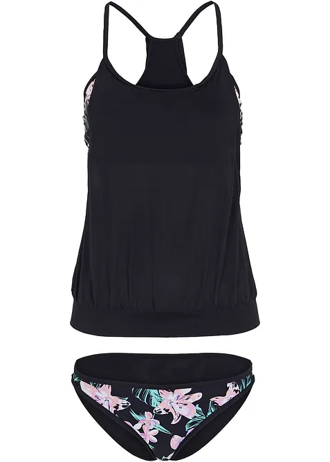Oversized tankini i lag på lag-look, bonprix