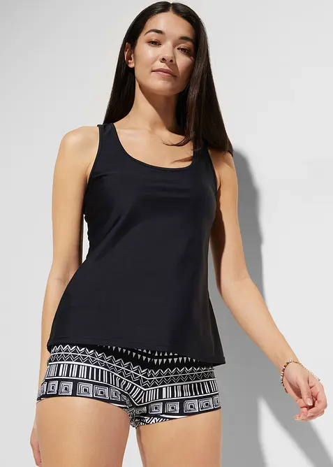Tankini (3-delt sett) med bustier-bikinioverdel, bonprix