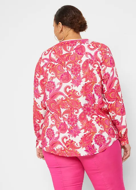 Blusetunika i lett viskose, bonprix