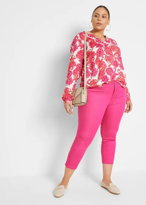 Blusetunika i lett viskose, bonprix