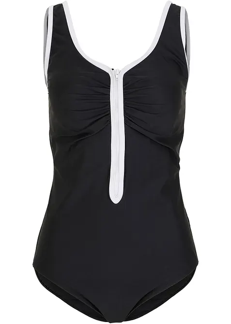 Shape-badedrakt med glidelås, lett formende, bonprix