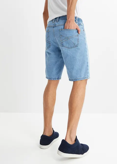 Jeans-bermudashorts med stretchlinning, Classic Fit, bonprix