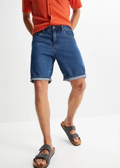 Bermudashorts i denim med komfortlinning, Classic Fit, bonprix