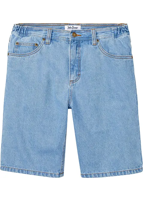Jeans-bermudashorts med stretchlinning, Classic Fit, bonprix
