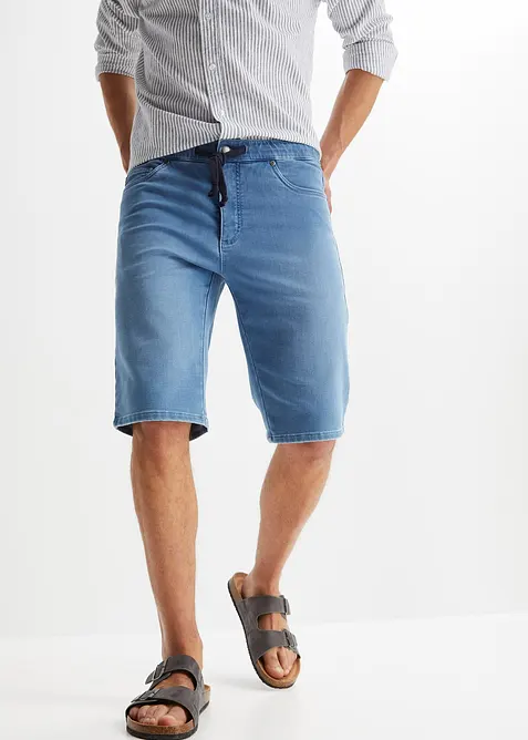 Bermudashorts i sweat-denim look med komfortsnitt, Regular Fit, bonprix