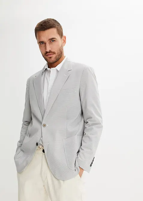 Blazer i kreppmateriale, Regular Fit, bonprix