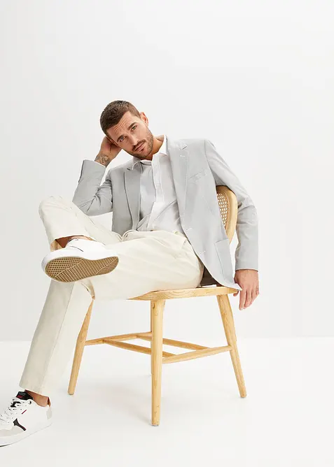 Blazer i kreppmateriale, Regular Fit, bonprix