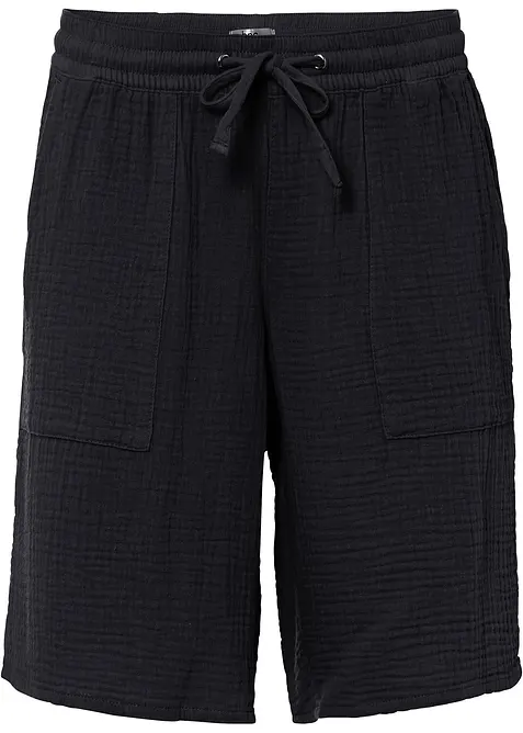 Slip on-bermudashorts av musselin, bonprix