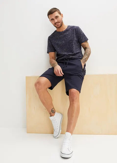 Sweat-bermudashorts med praktiske glidel&aring;slommer, bonprix