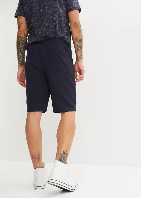 Sweat-bermudashorts med praktiske glidel&aring;slommer, bonprix