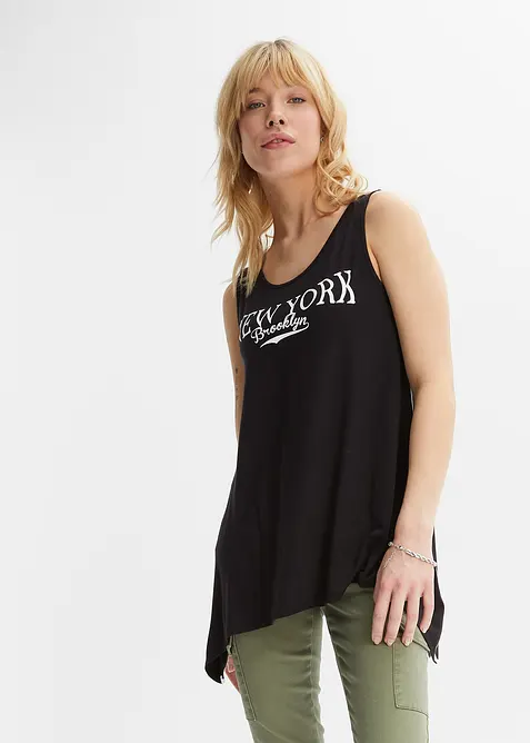 Lang topp i myk viskose, bonprix