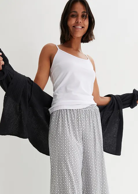 Singlet i &oslash;kologisk bomull (2-pack), bonprix