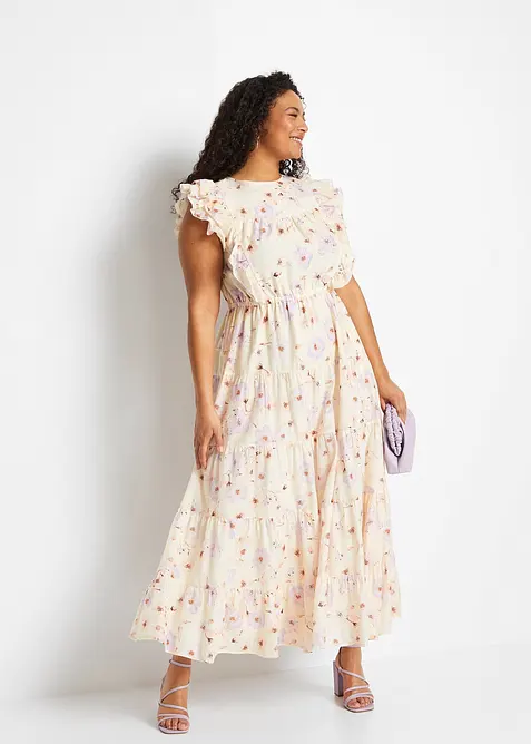 Maxikjole i 100% bomull, bonprix