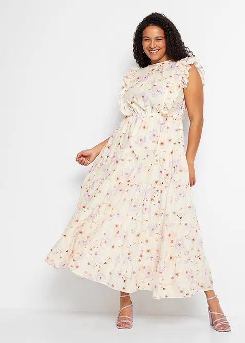 Maxikjole i 100% bomull, bonprix