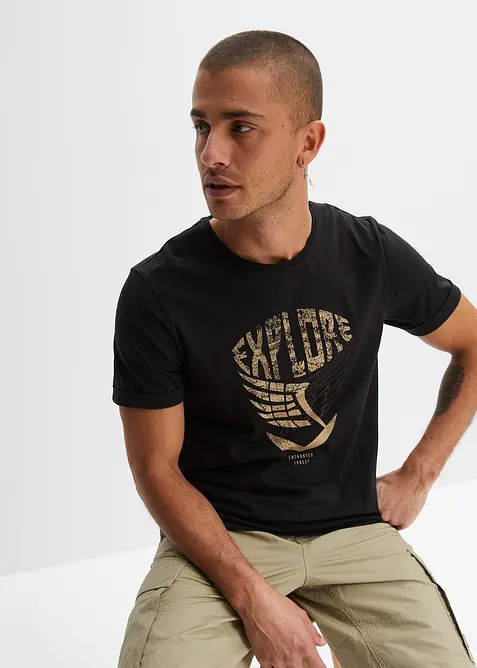 T-skjorte i &oslash;kologisk bomull, bonprix