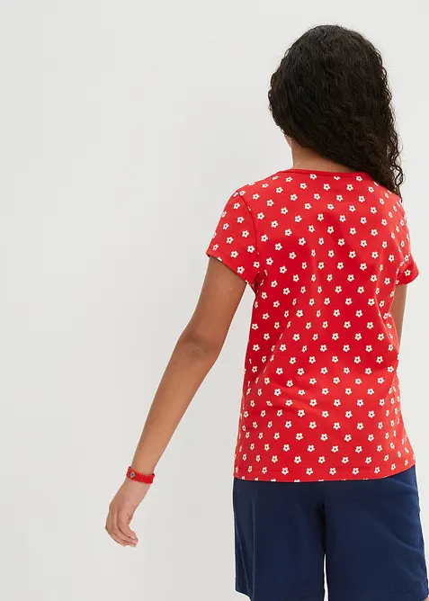 T-skjorte i økologisk bomull (2-pack), bonprix