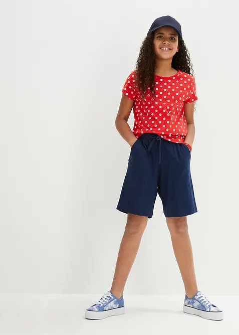 T-skjorte i økologisk bomull (2-pack), bonprix