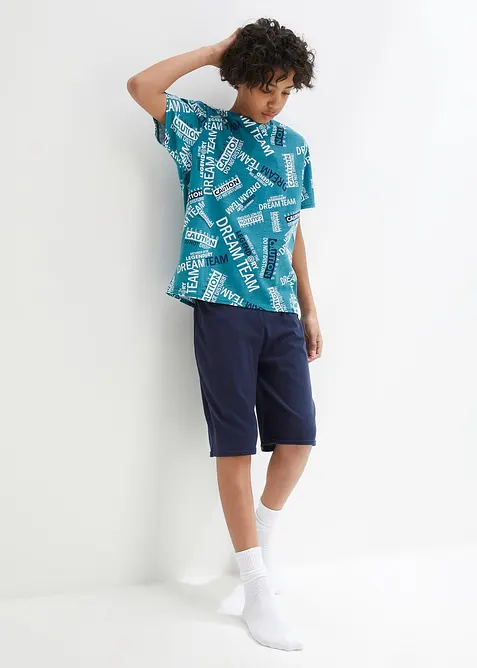 Pyjamas i 100% bomull (2-delt sett), bonprix