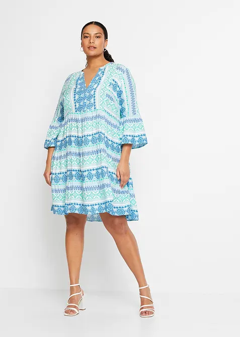 Tunikakjole av fint fallende viskose, bonprix