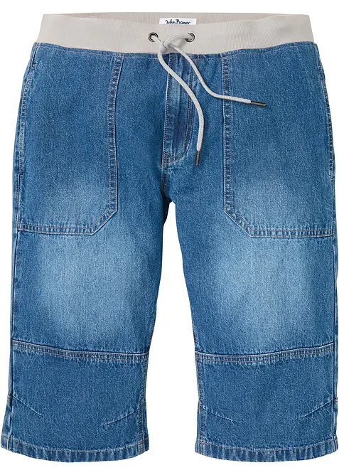 Lang pull on-bermudashorts i lett denim, Relaxed Fit, bonprix