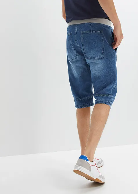 Lang pull on-bermudashorts i lett denim, Relaxed Fit, bonprix