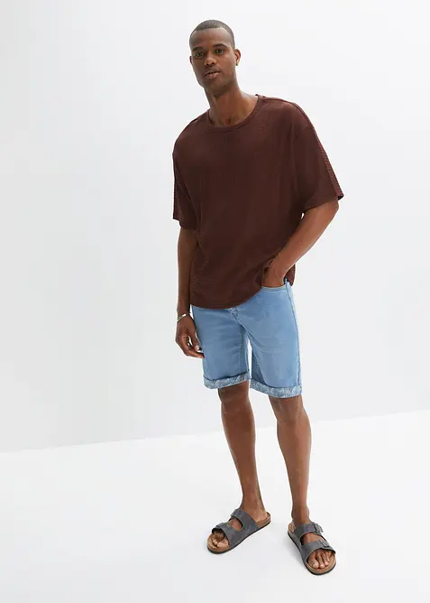 Bermudashorts i denim med stretch, Regular Fit, bonprix