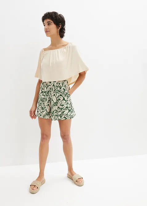 Jerseyshorts i elastisk bomullsmiks, bonprix