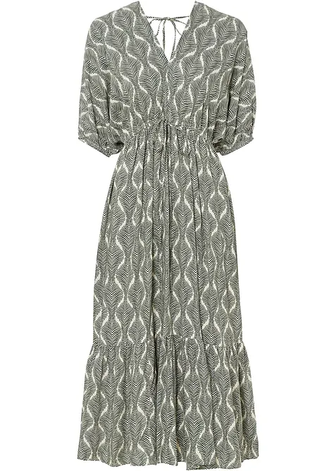 Maxikjole i lett viskose, bonprix