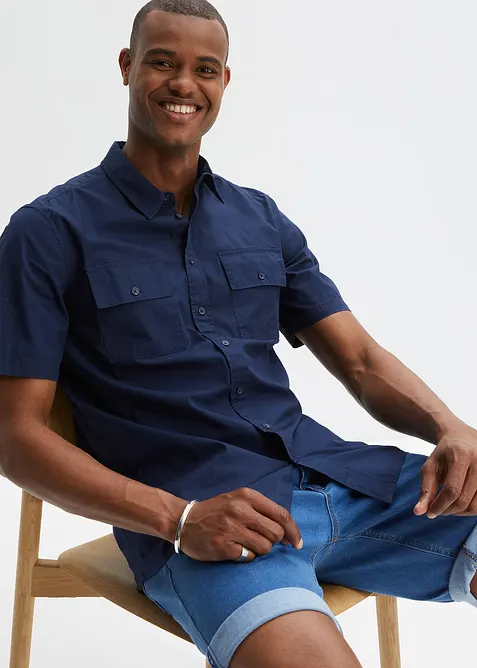 Kortermet skjorte i 100% bomull, bonprix