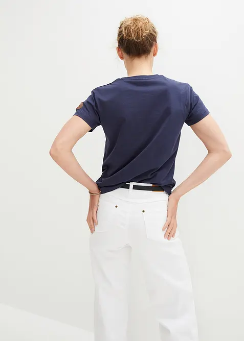 T-skjorte med broderi, bonprix