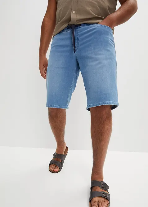 Bermudashorts i sweat-denim look med komfortsnitt, Regular Fit, bonprix