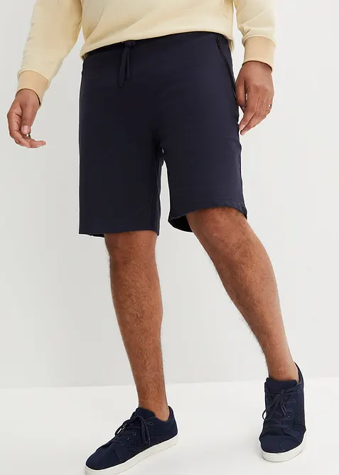 Sweat-bermudashorts med praktiske glidel&aring;slommer, bonprix