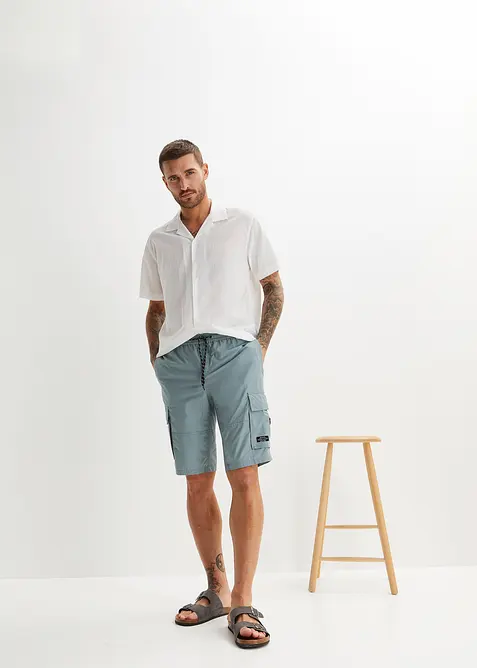 Pull on-bermudashorts i cargobukse-modell, Regular Fit, bonprix