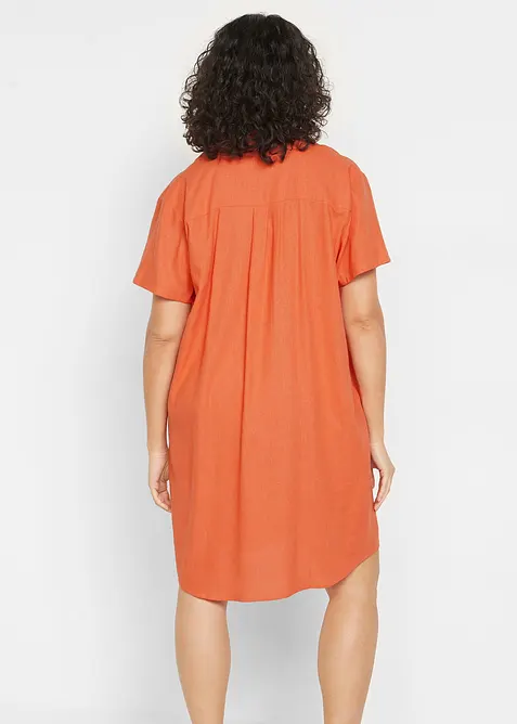 Tunika-kjole i lett lin-miks, bonprix