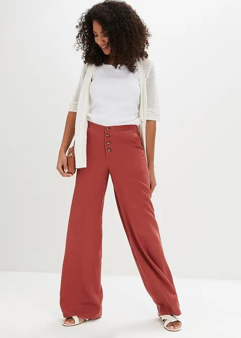 Cardigan med hullmønster, bonprix