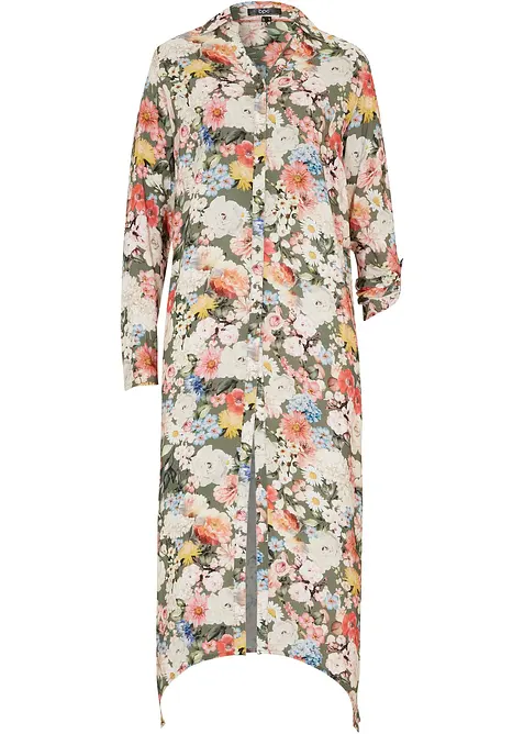 Lang bluse i lett viskose, bonprix