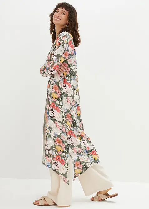 Lang bluse i lett viskose, bonprix