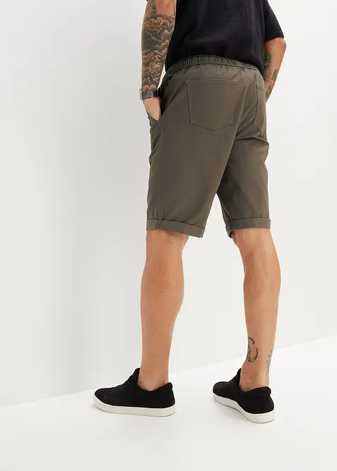 Pull on-bermudashorts i 100% bomull, Regular Fit, bonprix