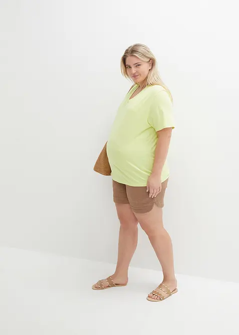 Mammashorts i 100% bomullsmusselin, bonprix