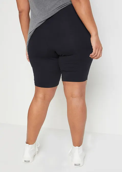 Mamma-sykkelbukse i &oslash;kologisk bomull (2-pack), bonprix