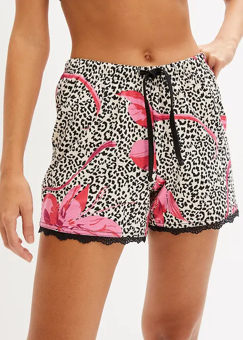 Shorts med delikate blonder (2-pack), bonprix
