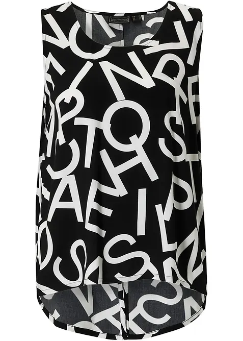 Blusetopp i lett viskose, bonprix