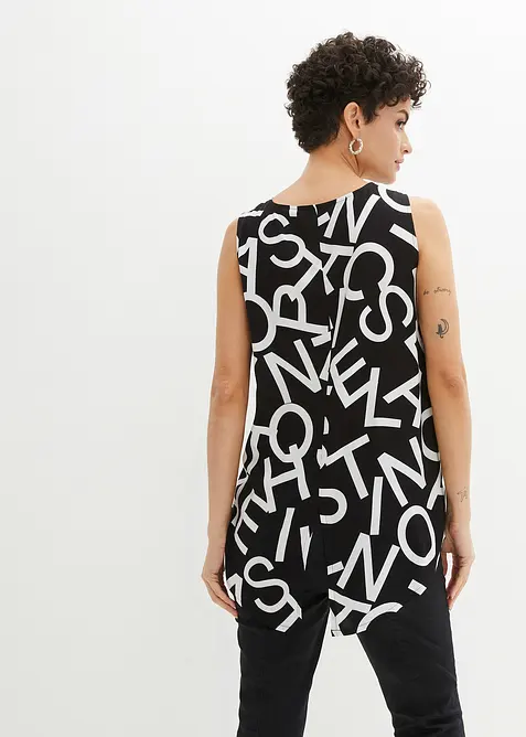 Blusetopp i lett viskose, bonprix