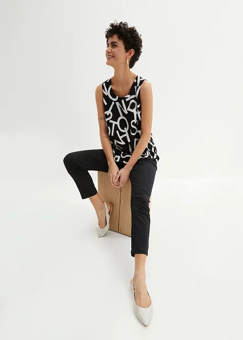 Blusetopp i lett viskose, bonprix