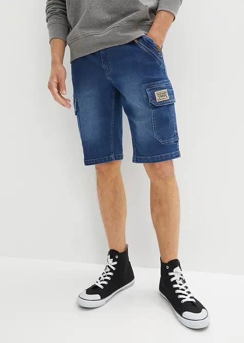 Cargo-bermudashorts i denim med stretch, Regular Fit, bonprix