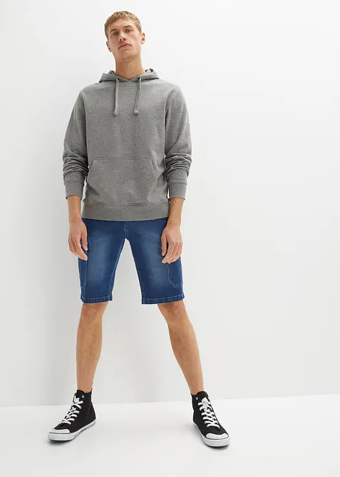 Cargo-bermudashorts i denim med stretch, Regular Fit, bonprix