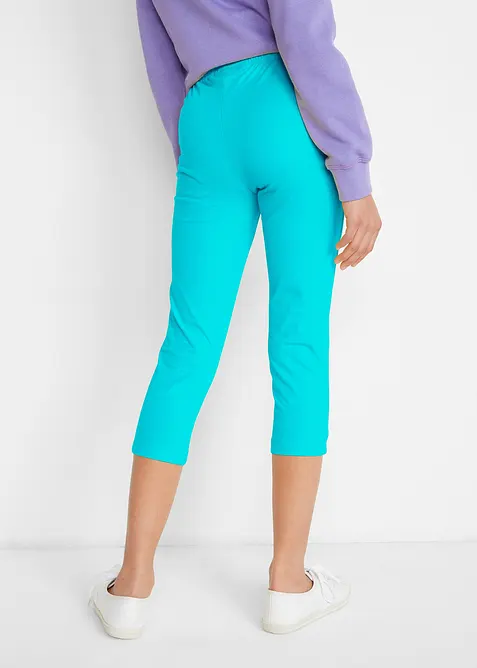 Caprileggings i økologisk bomull med stretch (2-pack), bonprix
