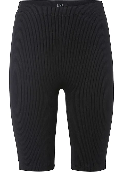 High Waist-sykkelbukse av ribbet jersey, bonprix