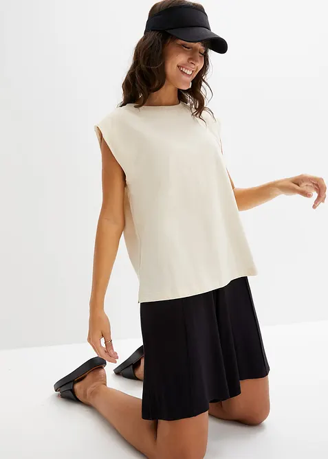 Oversized topp i 100% økologisk bomull, bonprix